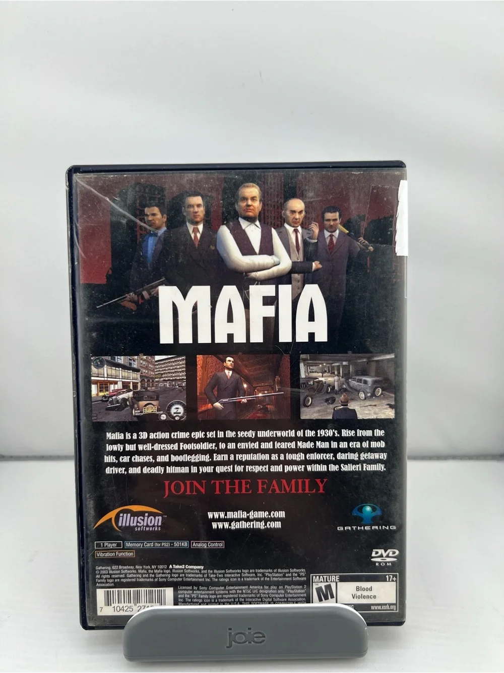 📀PlayStation 2 Mafia (Black/Red) - Classic Crime Action Game
